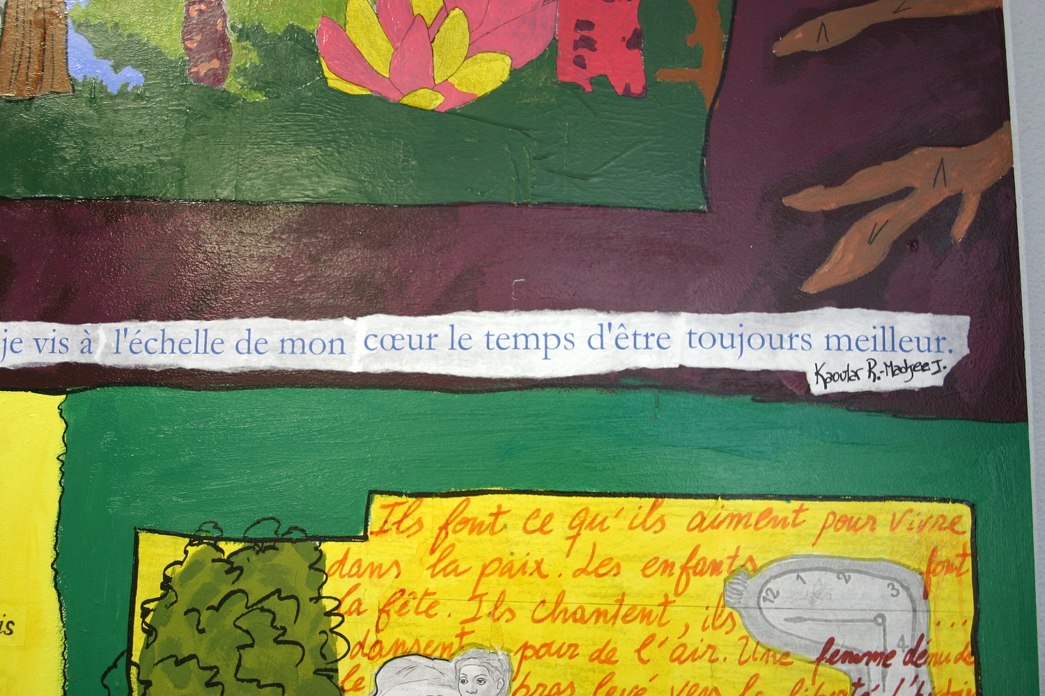 détail de la fresque