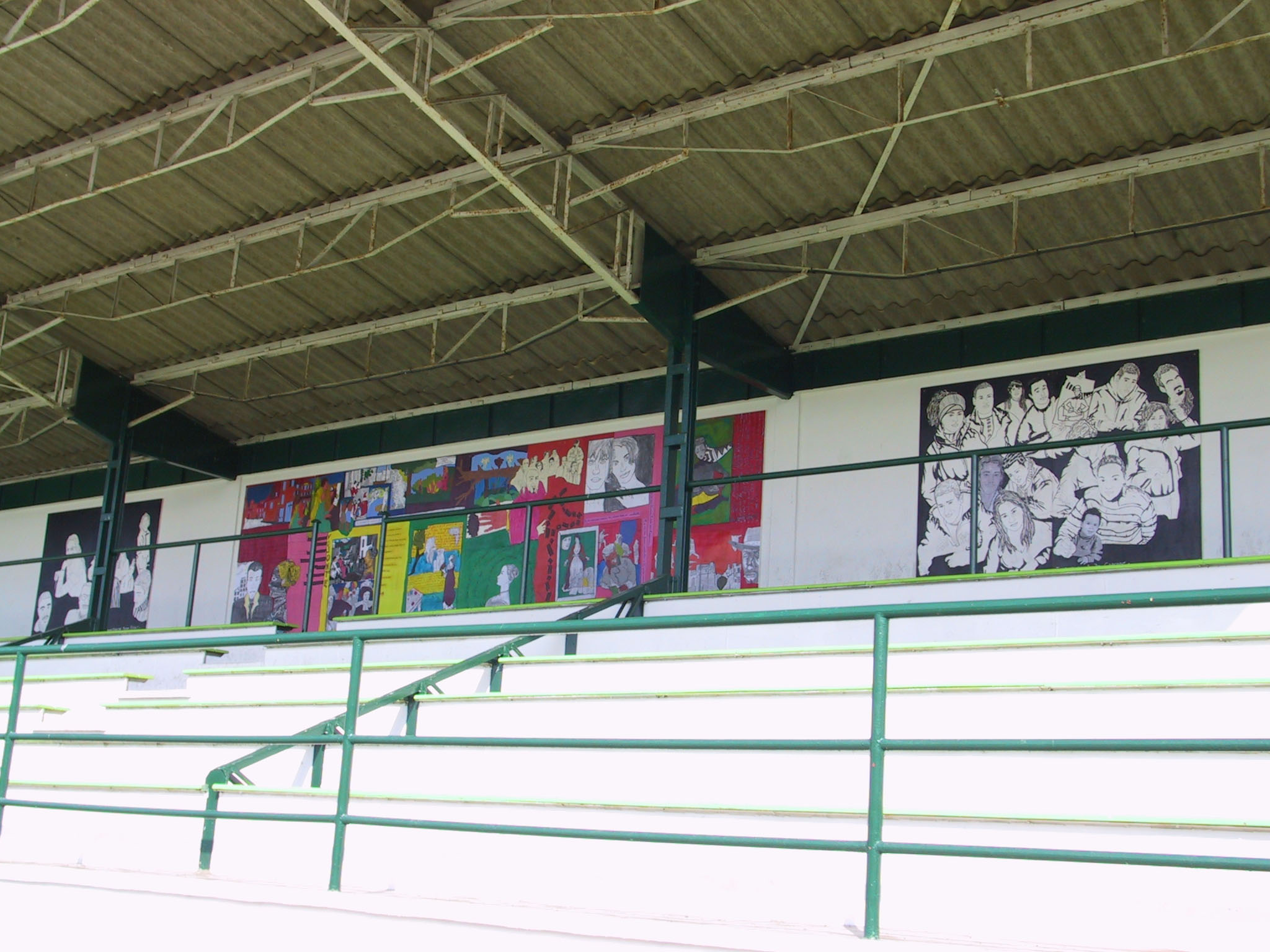 fresque tribunes Léo Lagrange