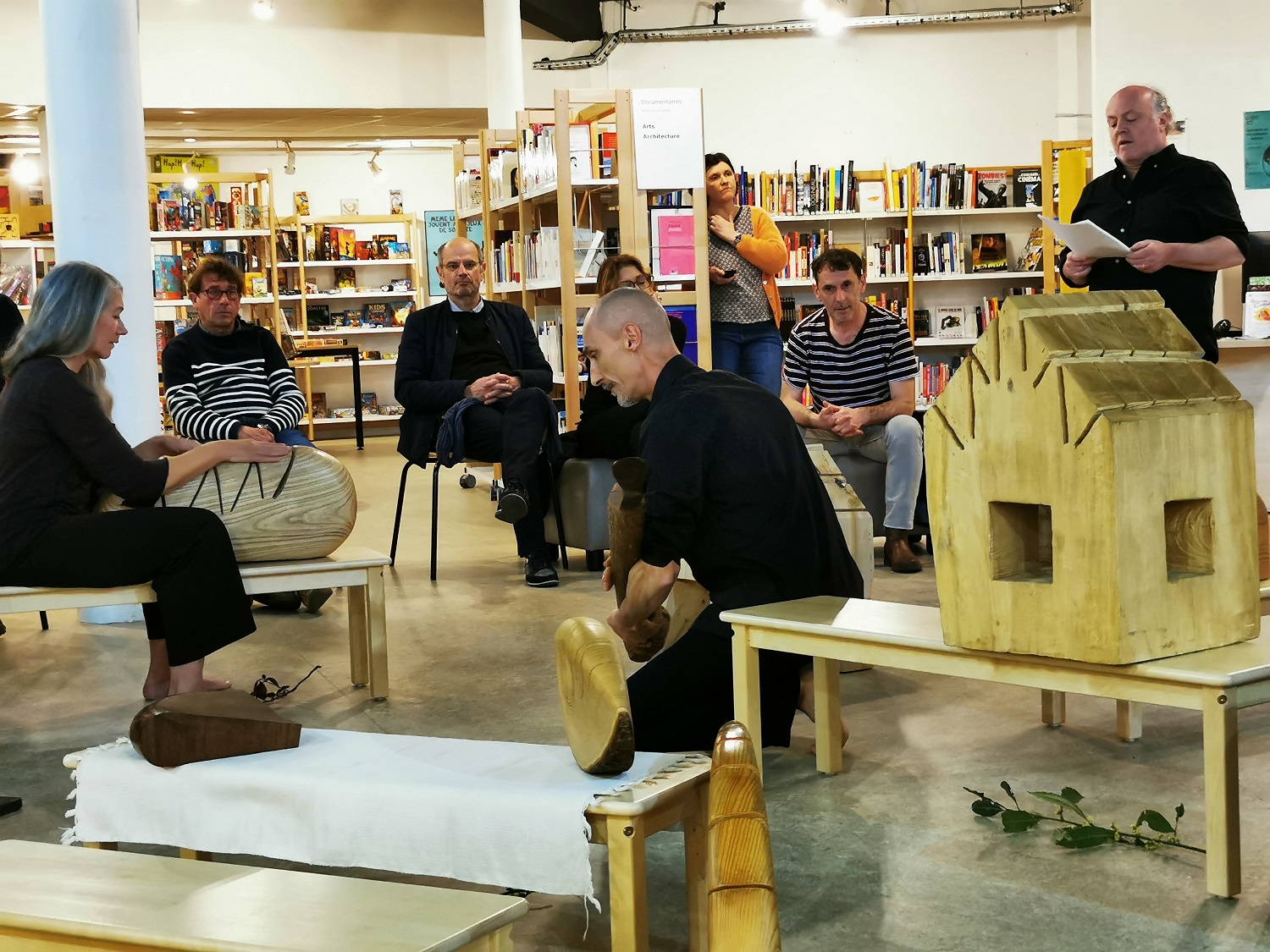 Patricia Chatelain, Ludovic Pautier, José Le Piez réunis pour le printemps des poètes