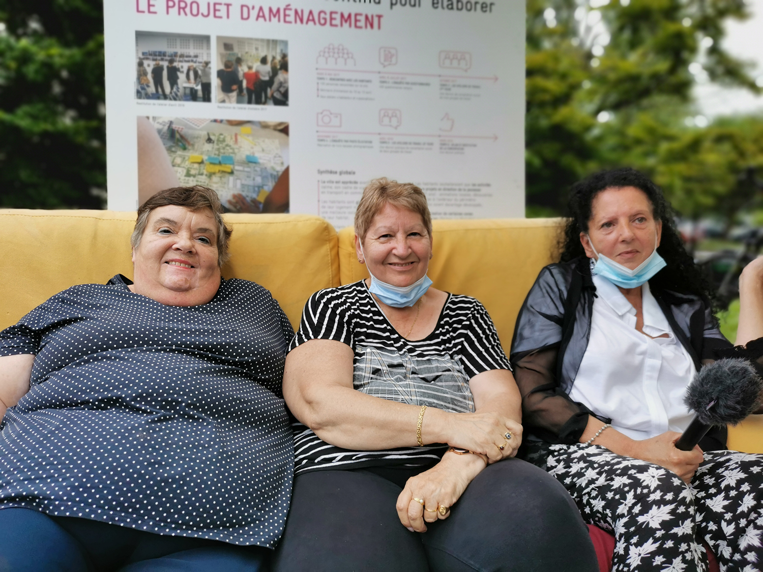 Claudette_Claudine_Aicha_Habitantes_cenon