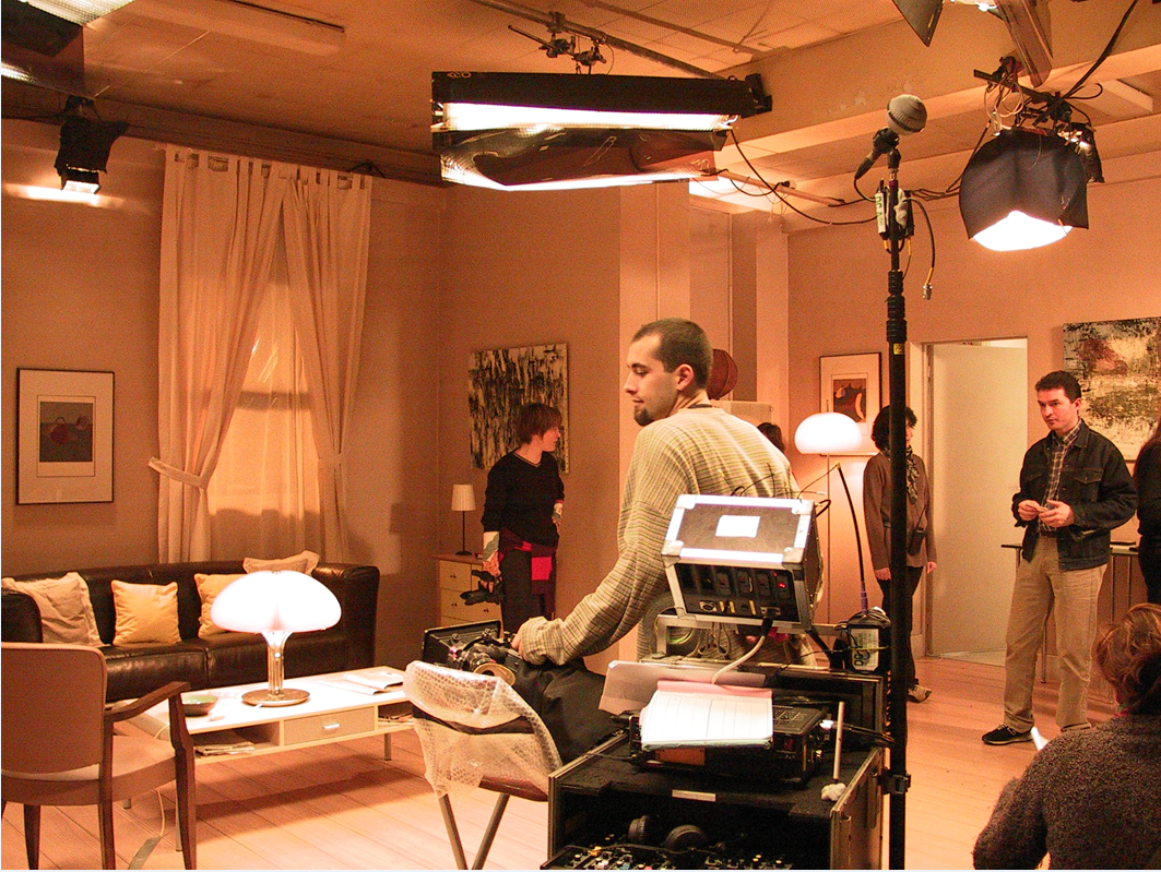 sur le tournage de "Under Myth Chillers"