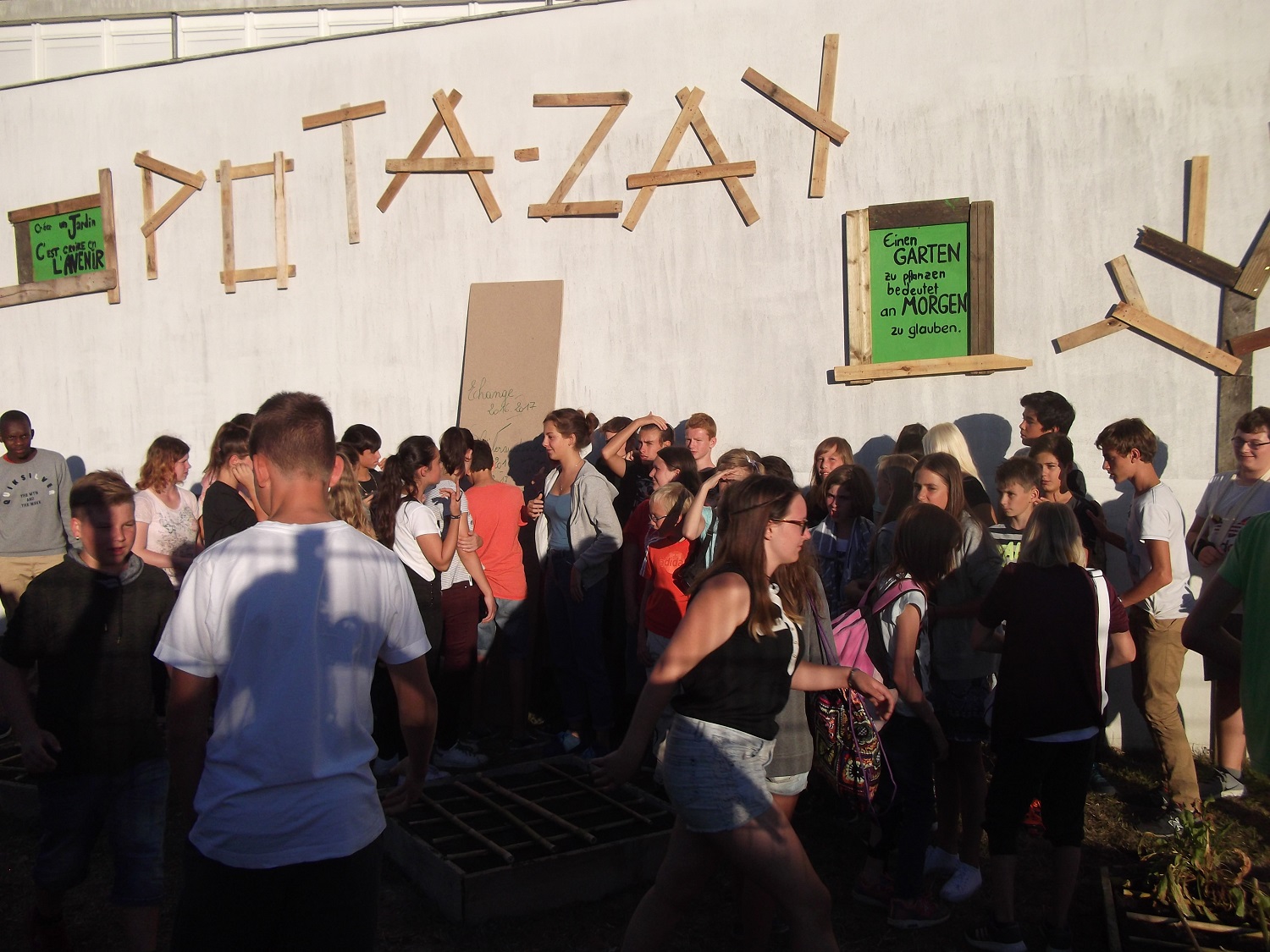 2016 : inauguration du Potazay lors de l'accueil des correspondants allemands