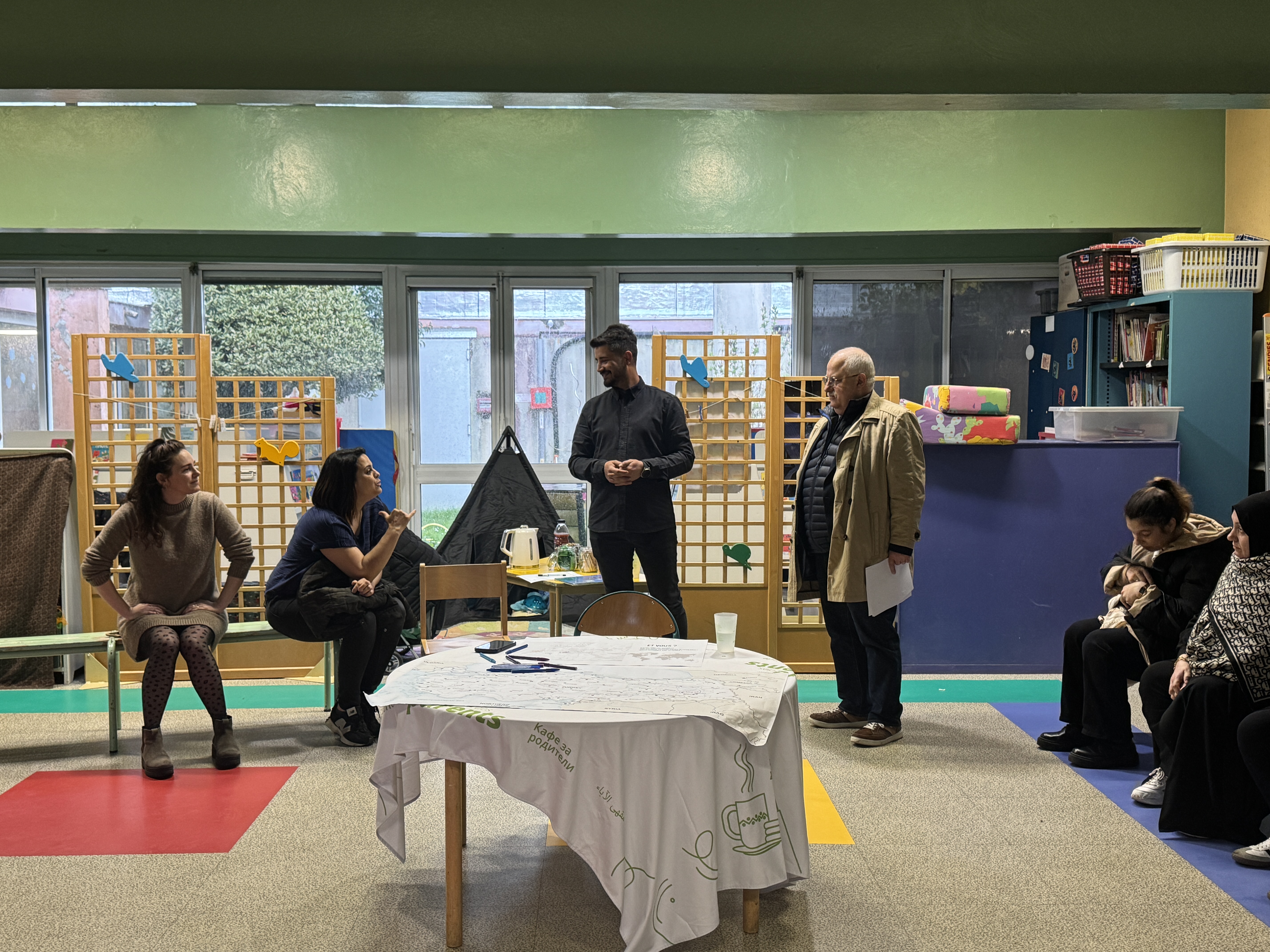 Café des parents avec Caglar Celik et Monsieur le Maire