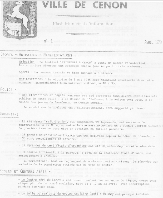 Flash Municipal de Cenon