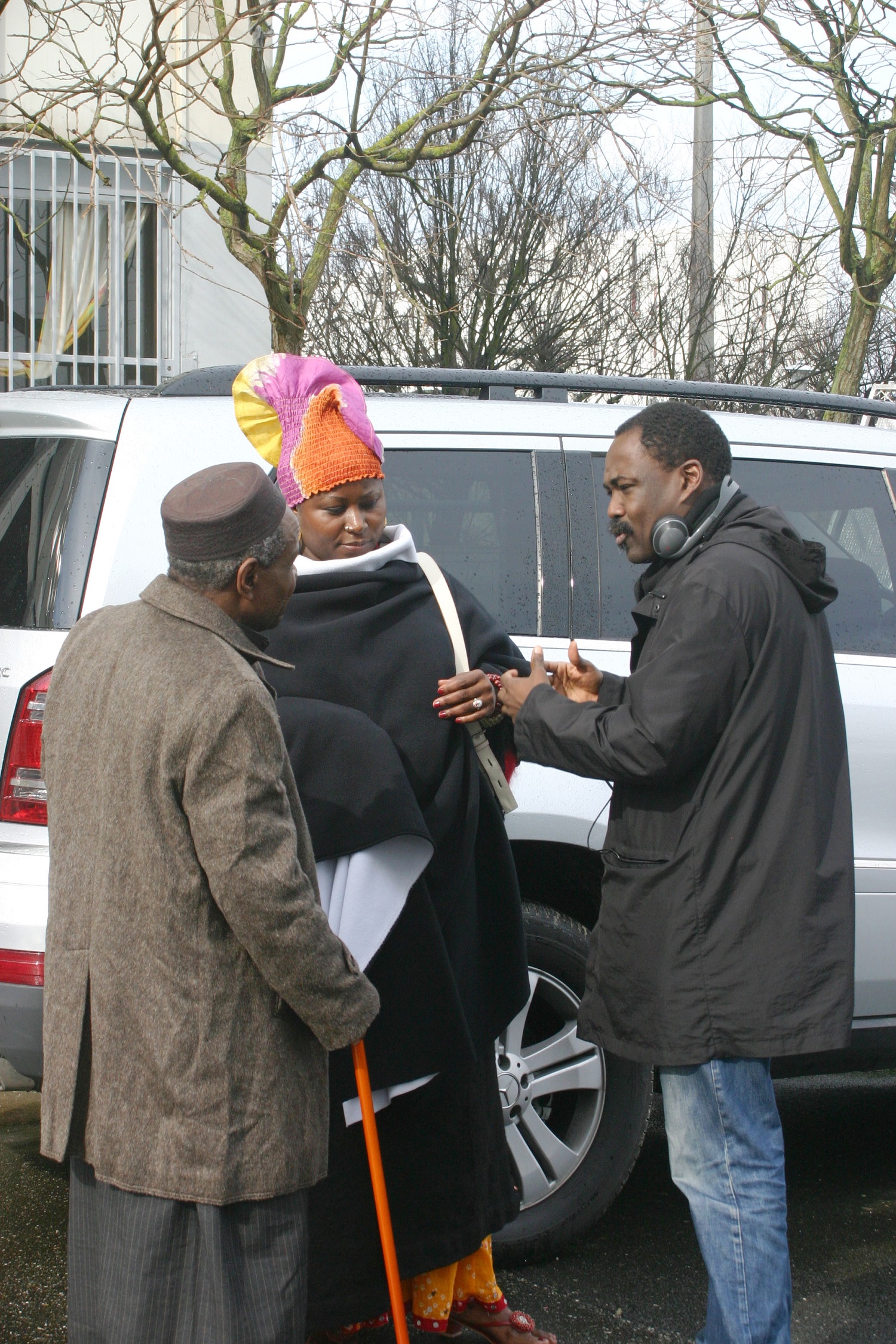 Haroun Mahamat Saleh dirigeant ses comédiens