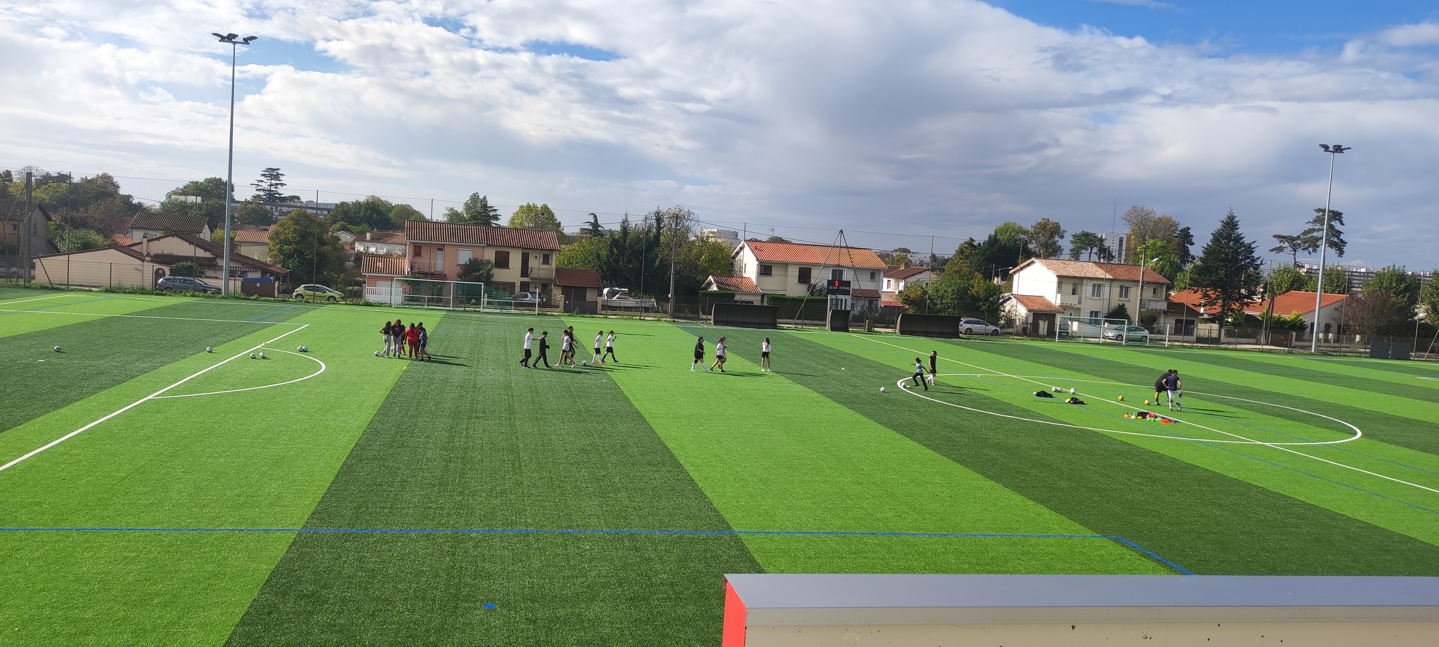Entrainement au Loret avec l'US Cenon et Bruno da Rocha