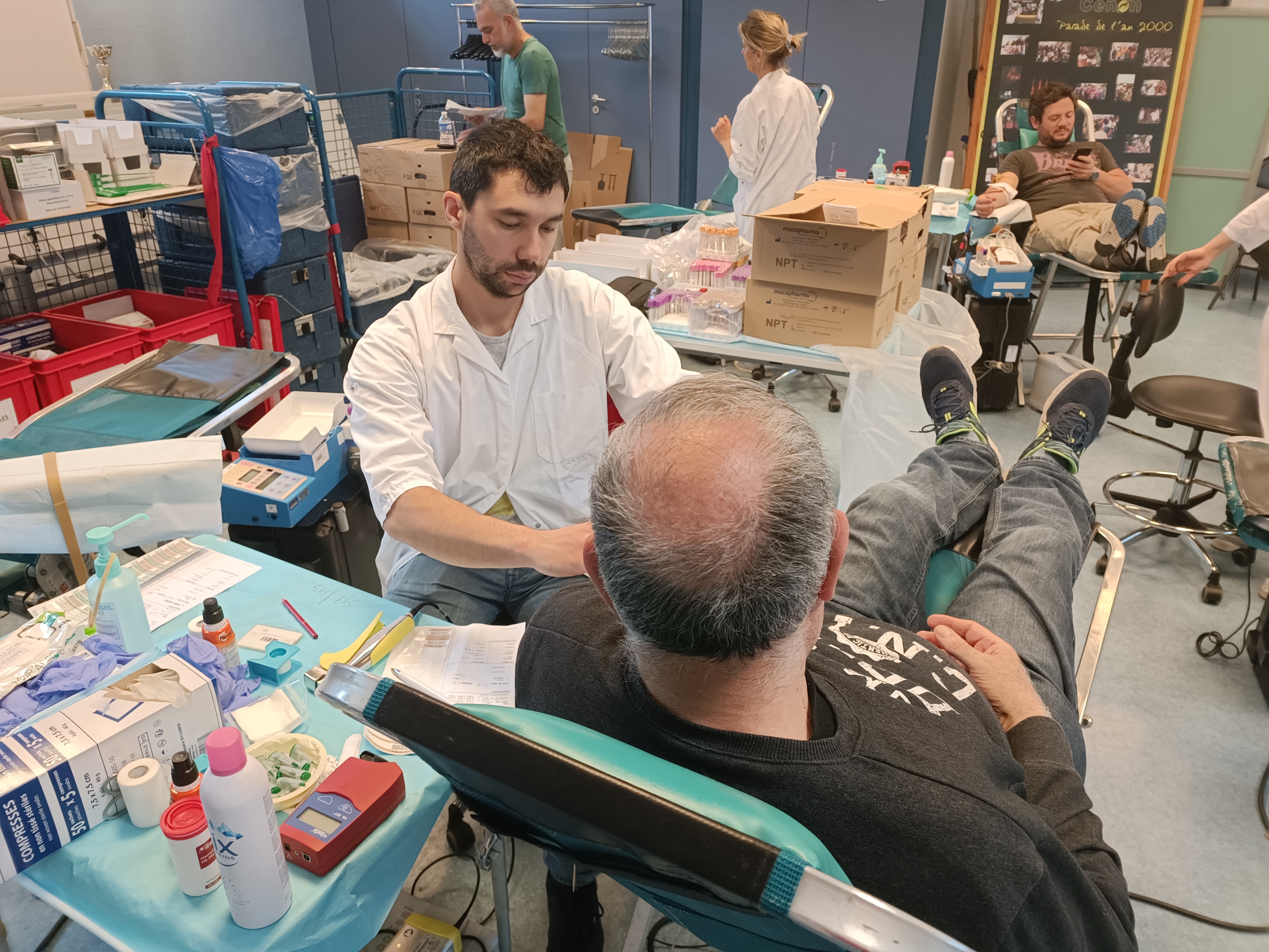 salle des prélèvements don du sang