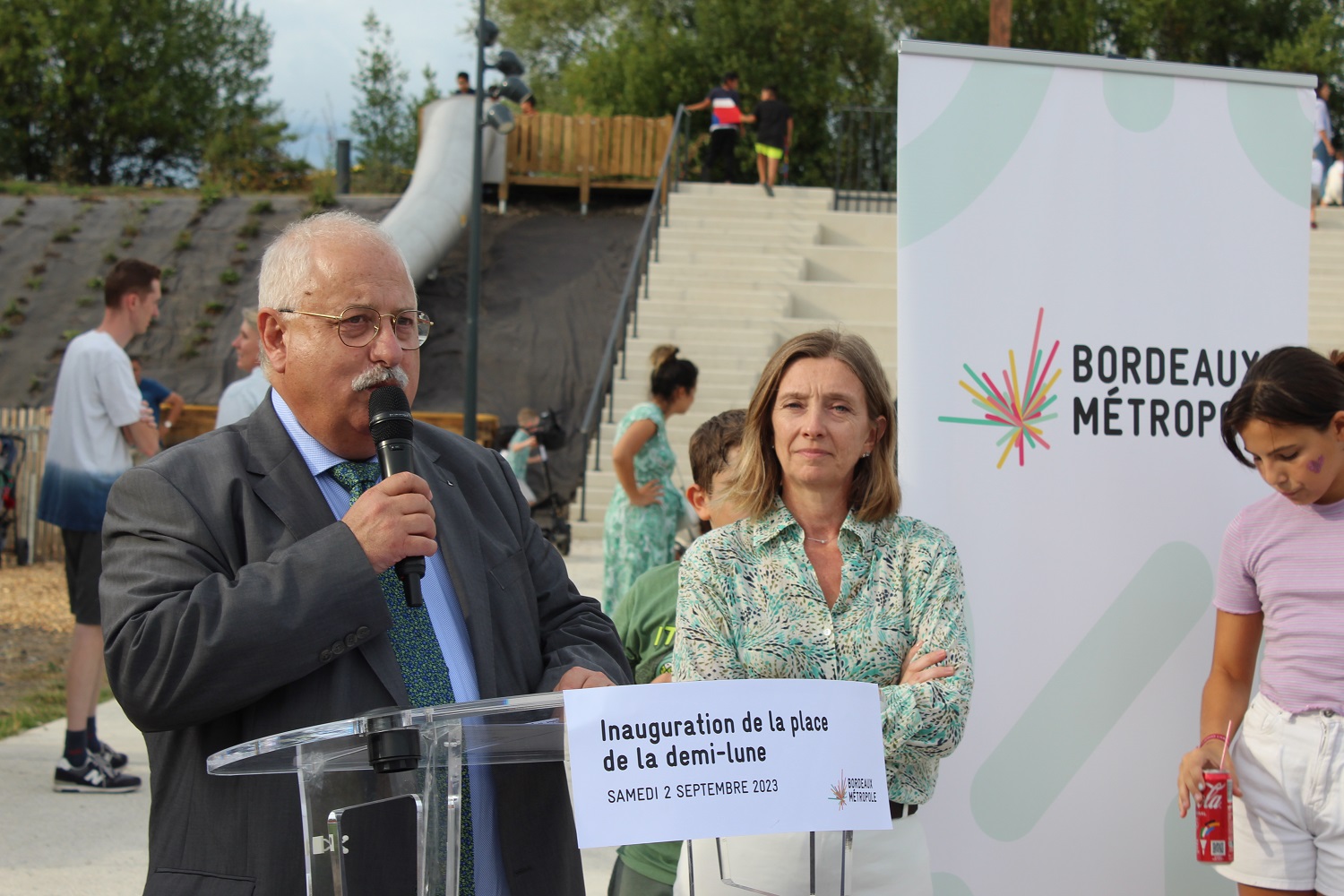 inauguration de la place de la Demi-Lune