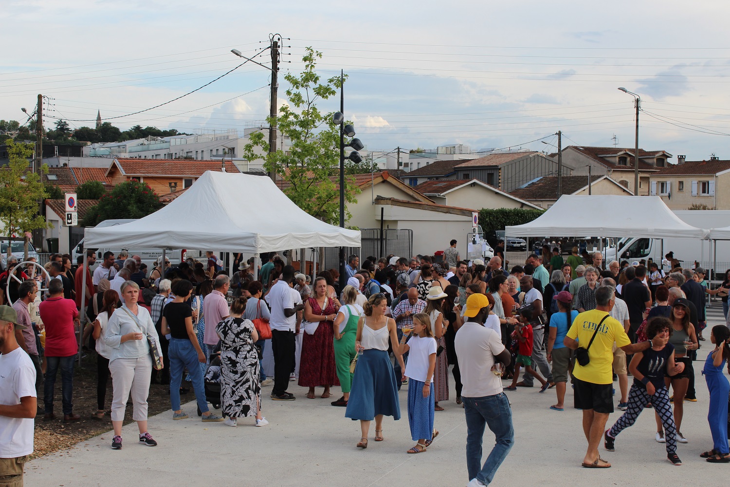 inauguration de la place de la Demi-Lune