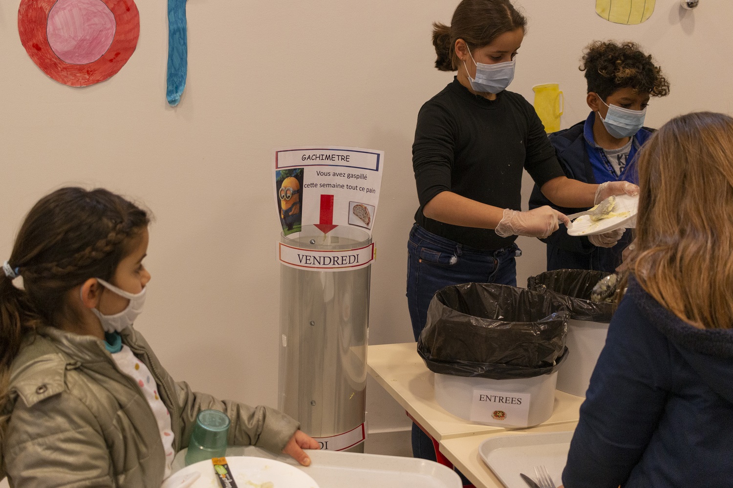 14 janvier 2021 : opération anti gaspi à la maternelle Camille Maumey
