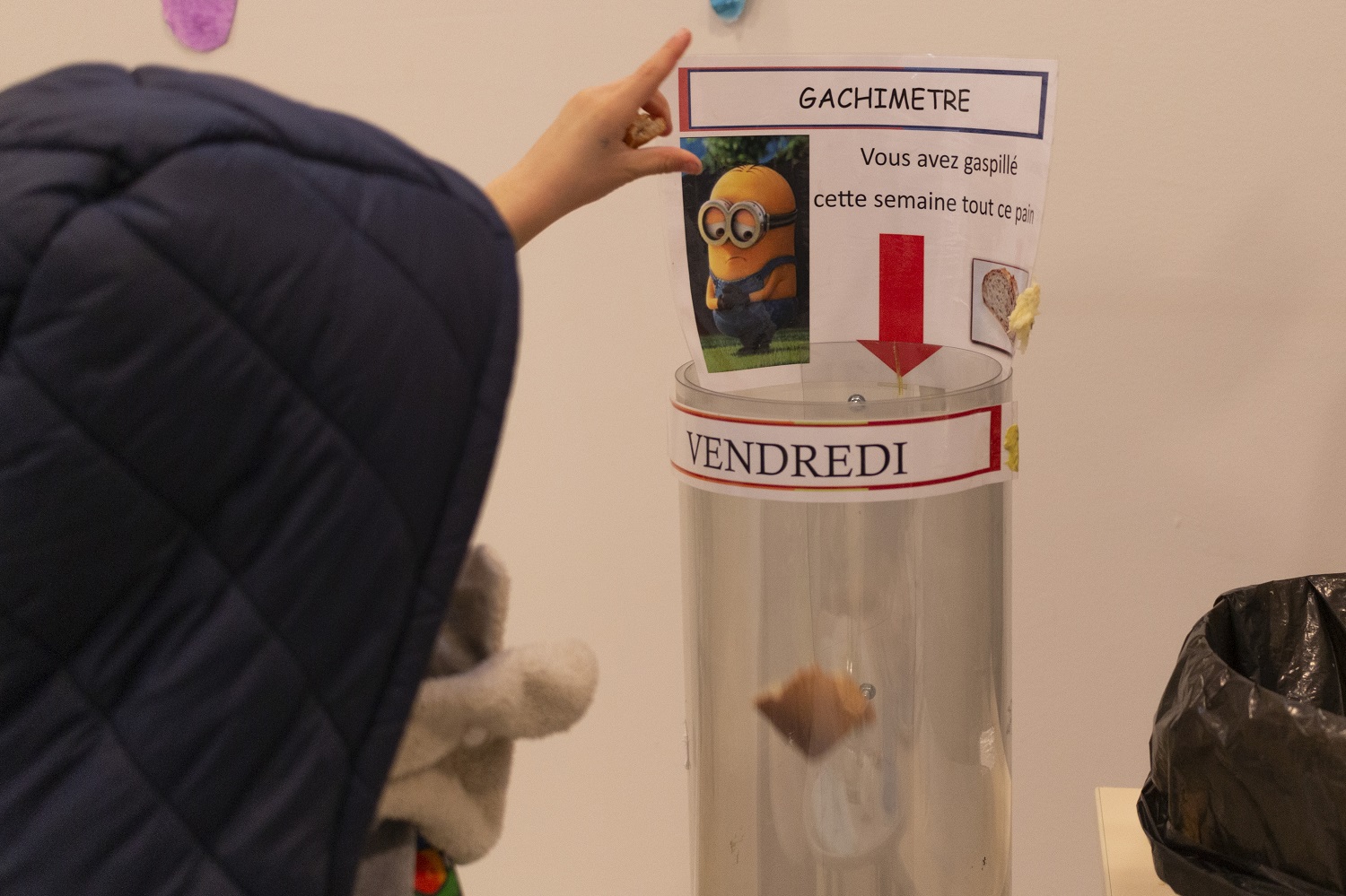 14 janvier 2021 : opération anti gaspi à la maternelle Camille Maumey