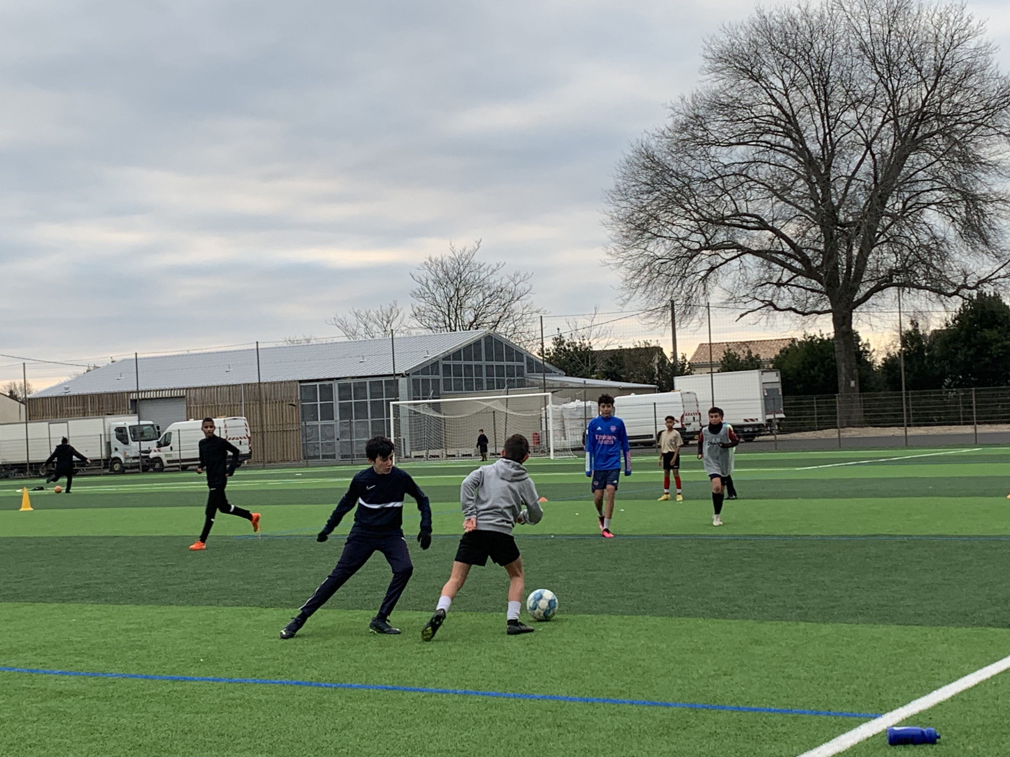 Entrainement de football