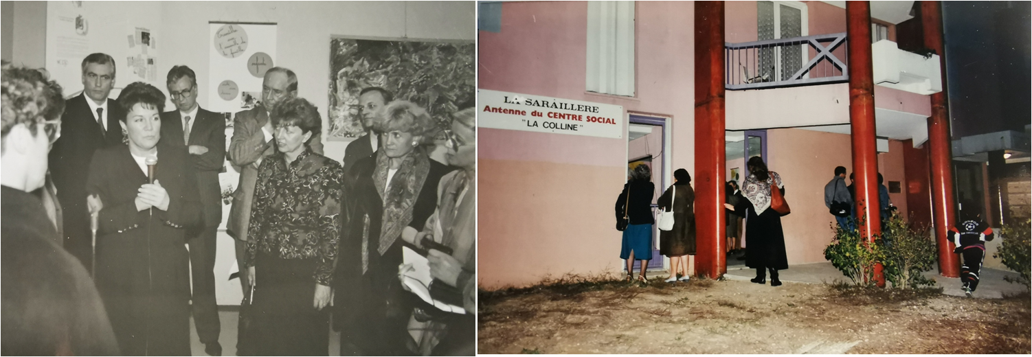 : inauguration du foyer Flora Tristan par Michelle André, Ministre des droits des femmes / 16 novembre 1989
