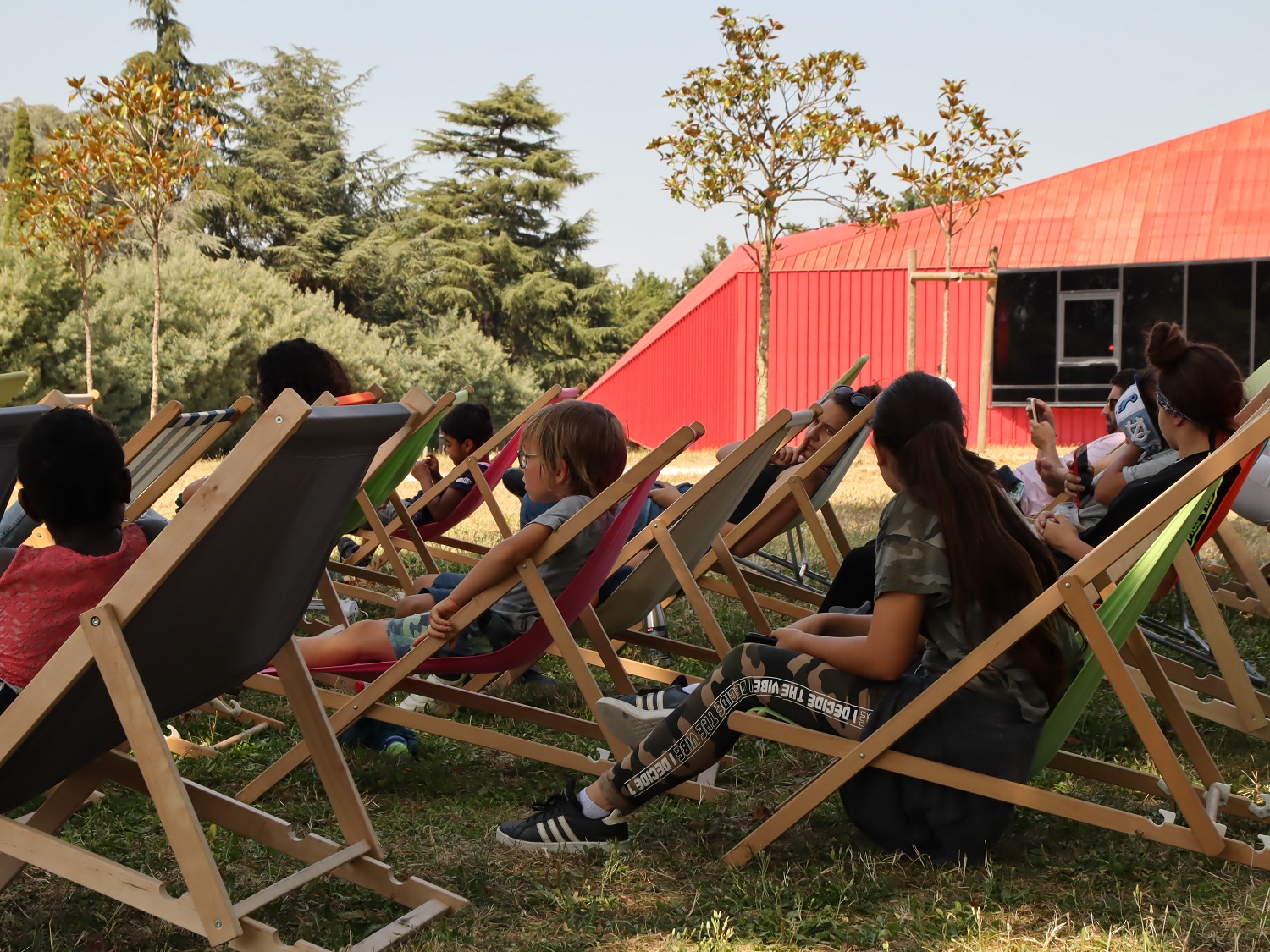 sieste musicale en extérieur