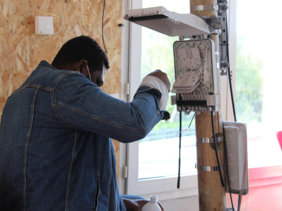 exercice de simulation sur poteau aérien 