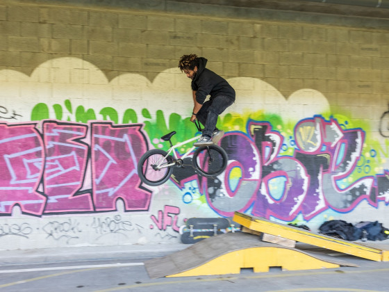 démonstration BMX sous l'Estacade